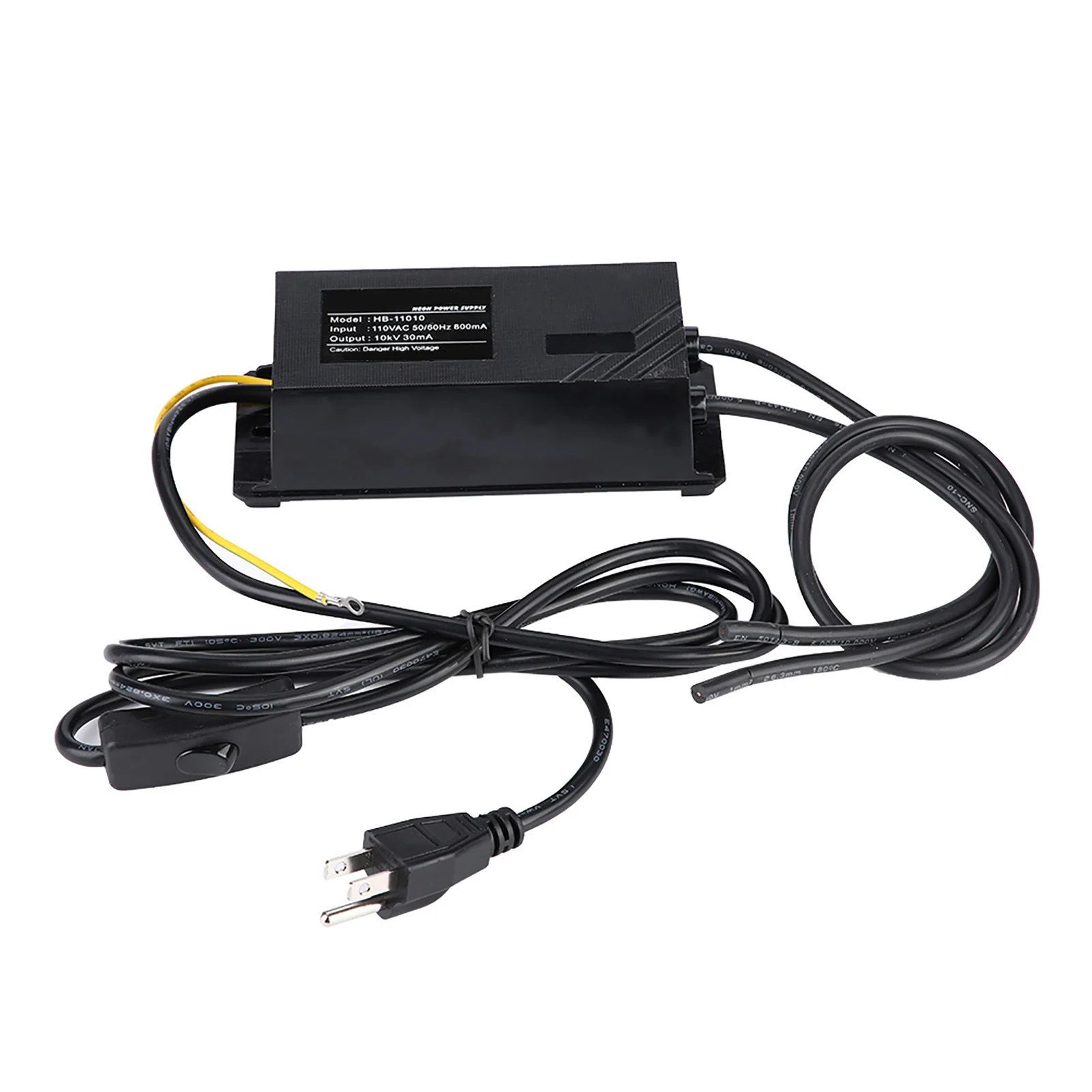 10KV 30mA 블랙 네온 전자 변압기 전원 공급 장치 정류기 키트 미국 플러그..