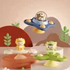 1pc Baby Bath Toys Funny Bathing Sucker Spinner Suction Cup Cartoon Rattles Fidget Educational Toys For Children Boys Gift 4