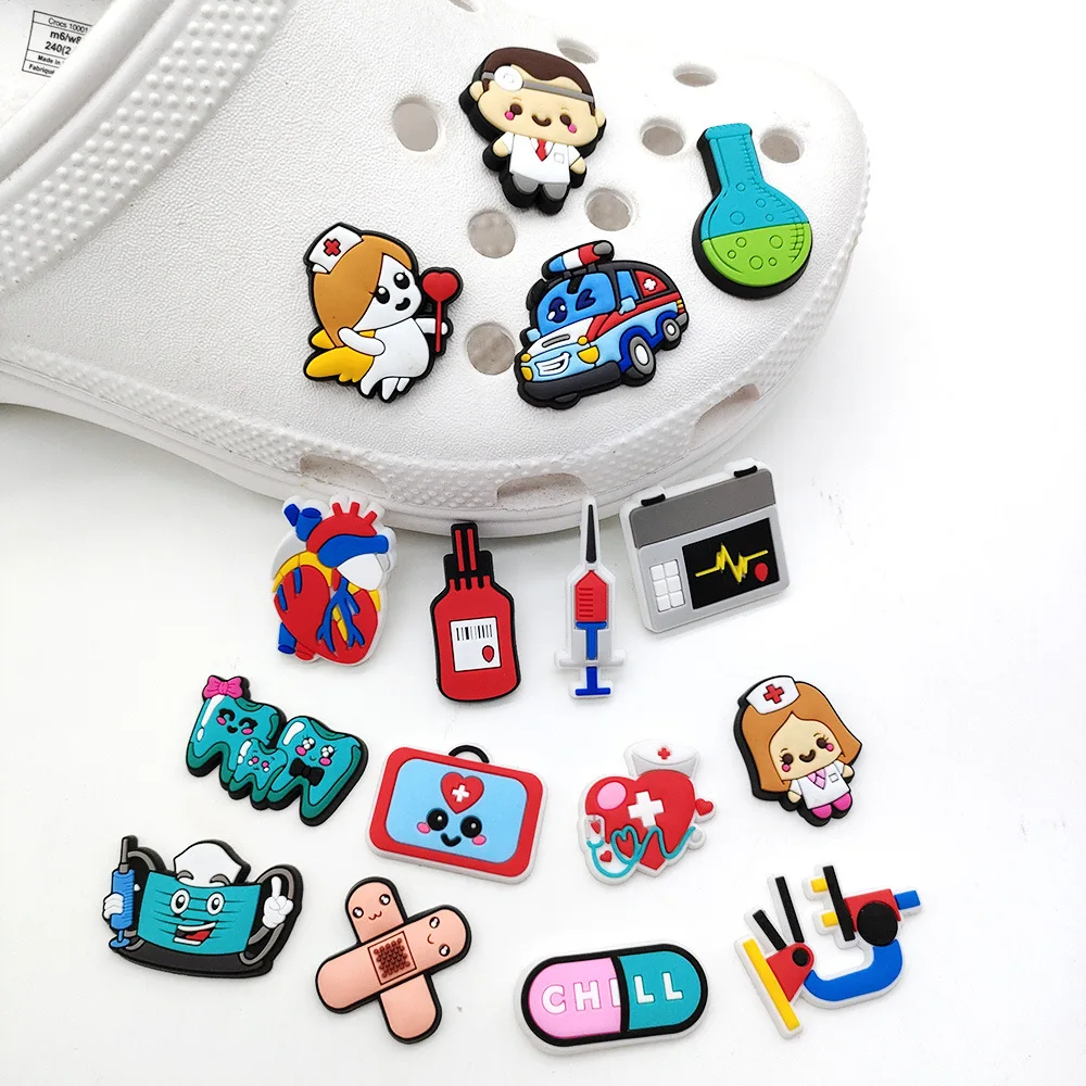 Doctor Nurse Stethoscope Shoe Charms Pin for Crocs Accessories