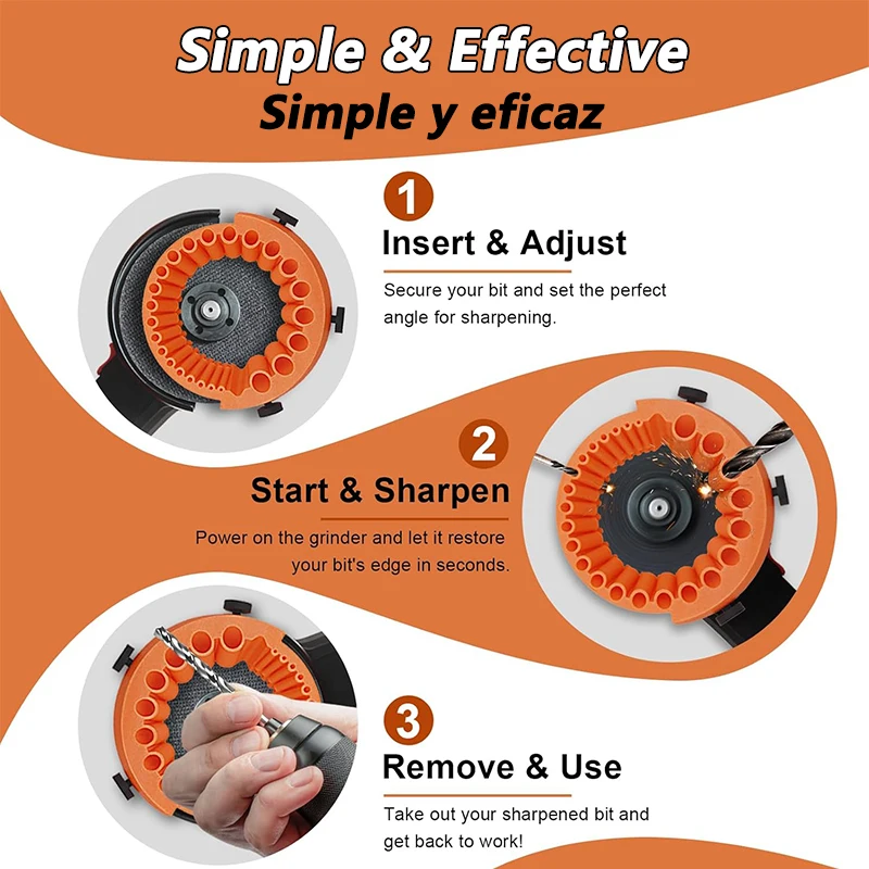 Universal Drill Bit Sharpener and Polishing Tool