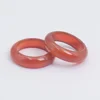 Simple Healing Crystal Band Rings Natural Stone Quartz Agates Jaspers Dainty Finger Solid Ring Women Fashion Minimalist Jewelry 3