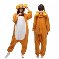 Japanese Cute Cartoon Character Rilakkuma Kigurumi Bear Sister Adult Anime Jumpsuit Pajamas Kawaii Anime Peripheral Pajamas - Image 2
