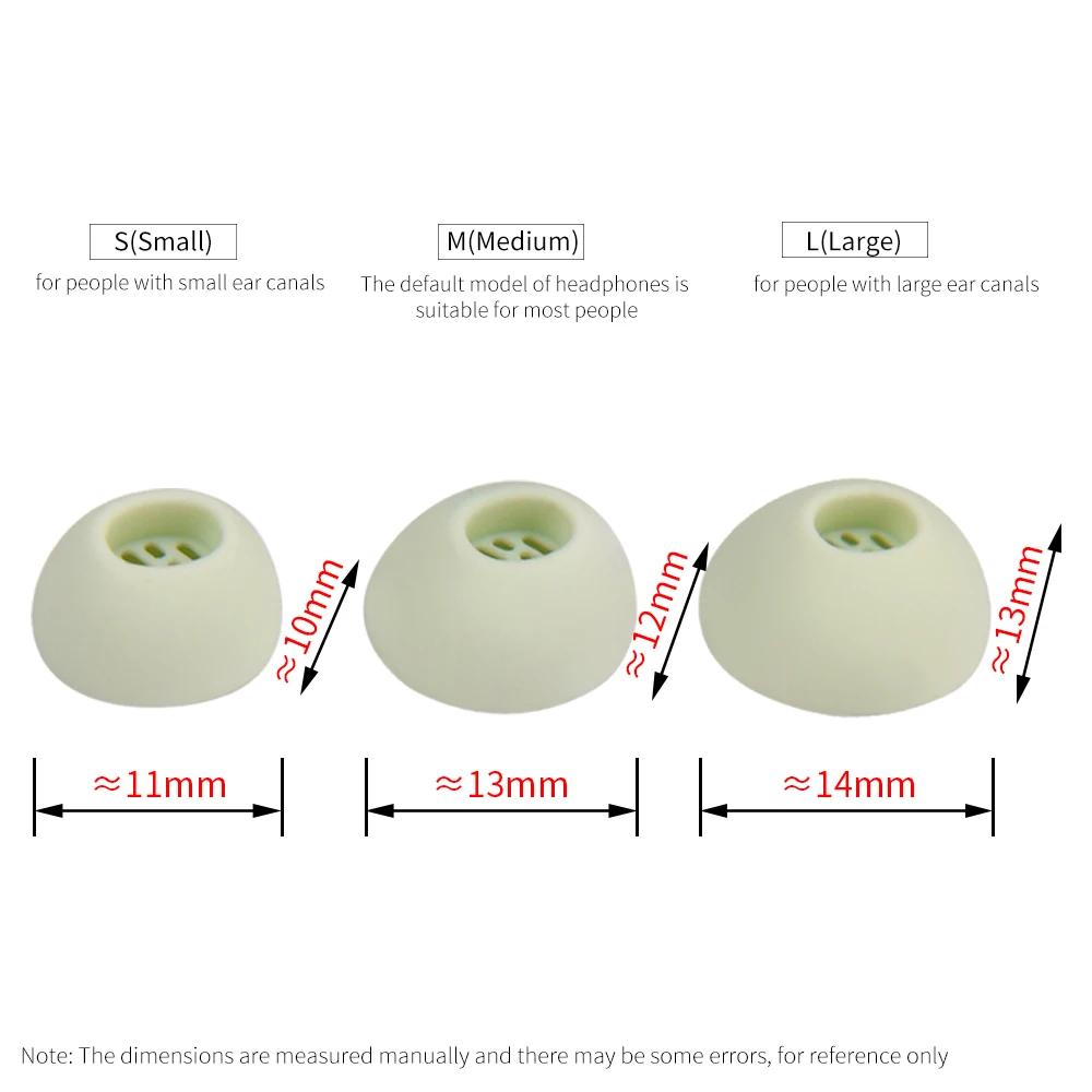 6-Pack Silicone Ear Tips for True Wireless Earbuds