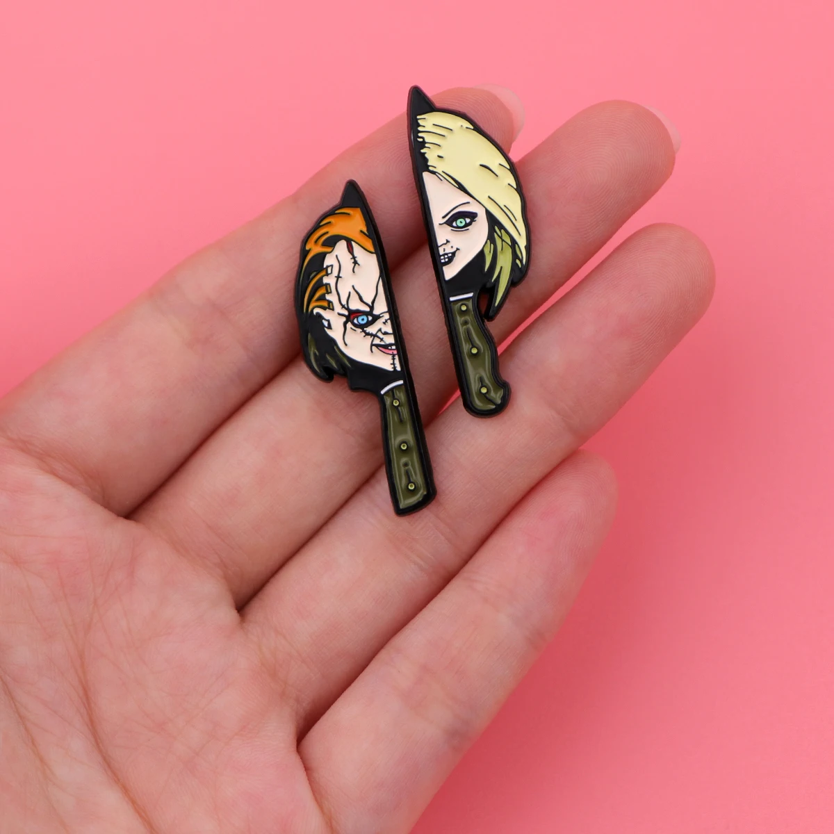 Spooky Enamel Pin Collection: Metal Brooch for Clothing & Accessories