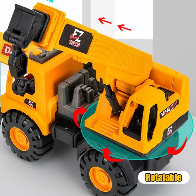 Simulation Classic Big Size Engineering Car Toys Excavator Model Tractor Toy Boys Children Truck Model Car Toys for Kid Gift 3