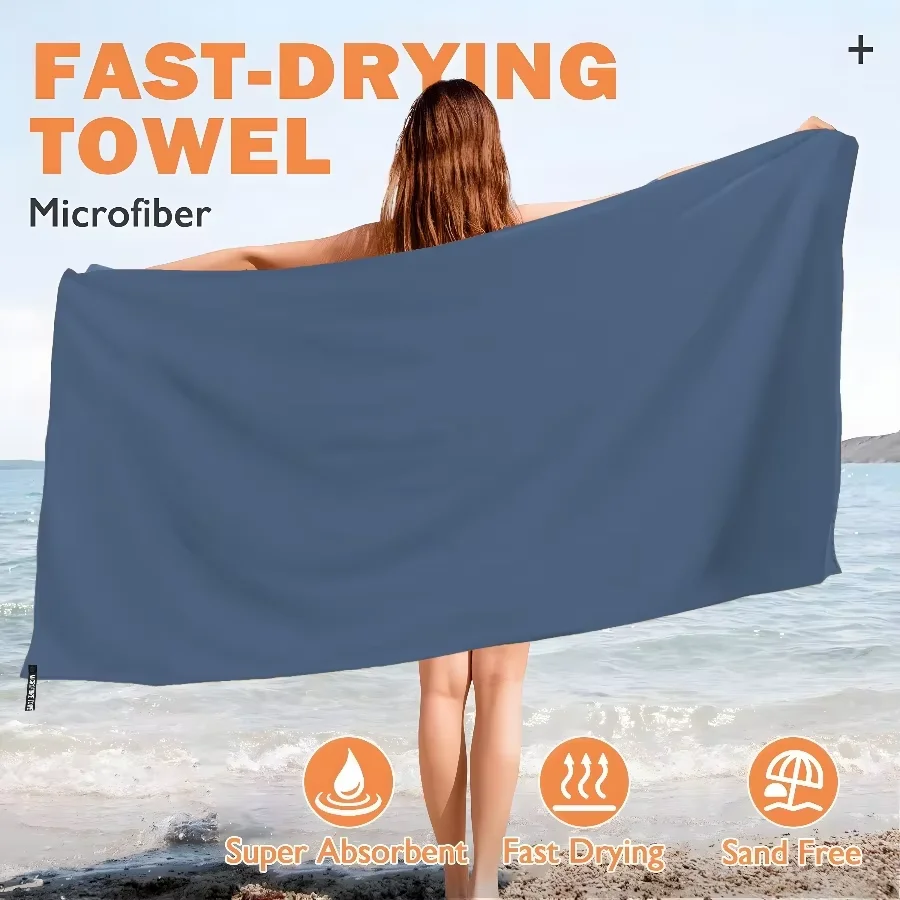 Quick Dry Beach Towel Microfiber Travel Towel For Gym And Camping_voghion.com