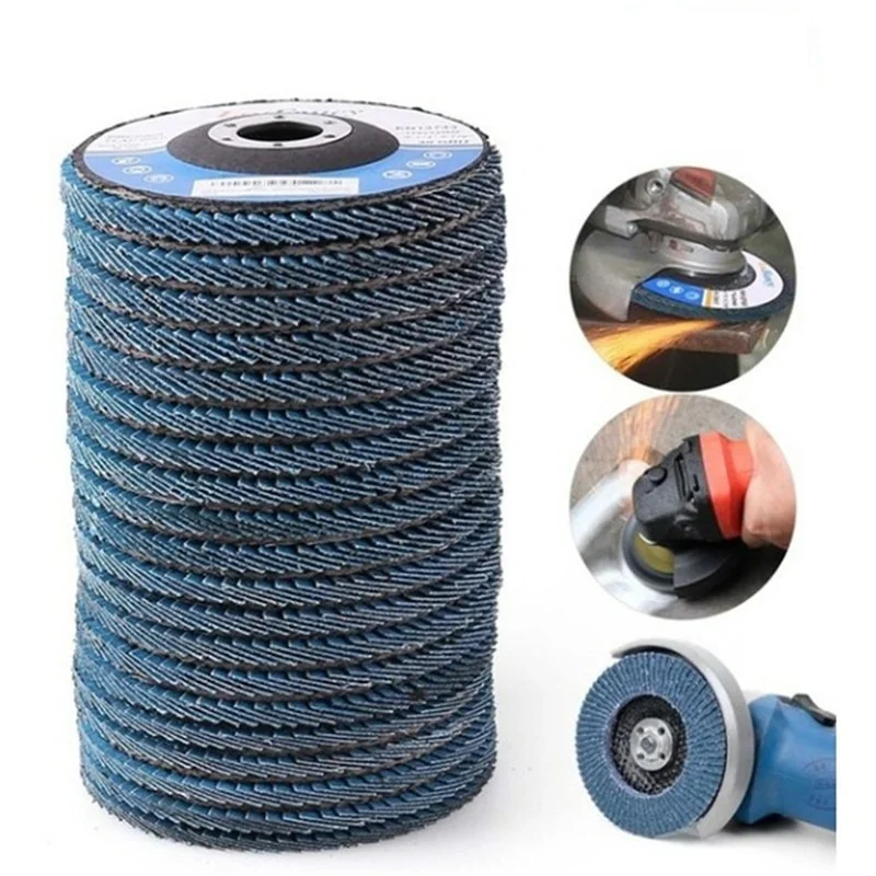5/10PCS 40/60/80120 Grit Grinding Wheel Angle Grinder Sanding Discs Dremel Tool For Removing Rust Polishing Tool 115/125mm