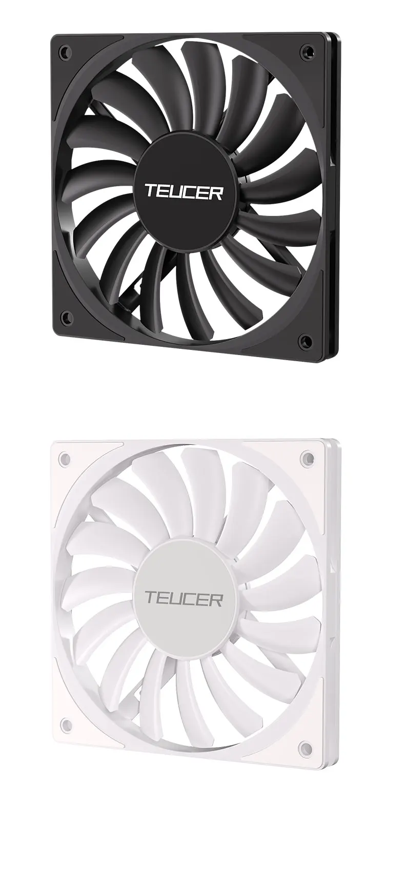 TE-12012 120mm Thin PC Case Fan,High Performance Cooling Low Noise 4-Pin 500-180