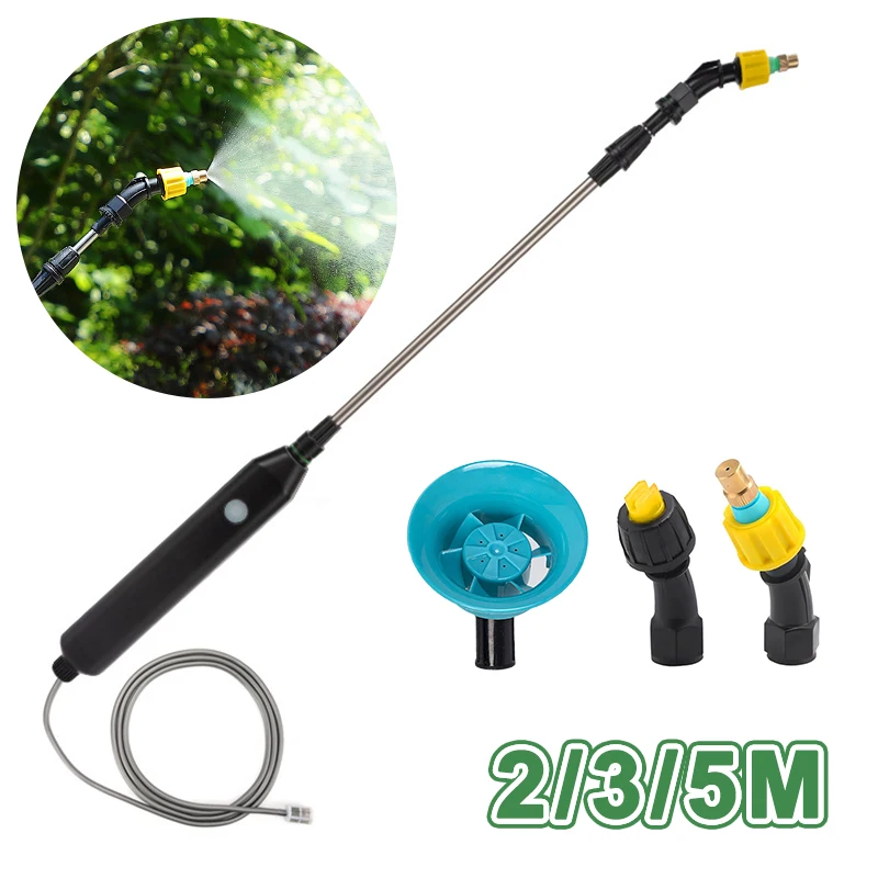 Electric Plant Sprayer with 3 Nozzles Telescopic Wand Watering Garden Plant Mister Sprayer Yard Lawn Weeds Plants Irrigation electric sprayer