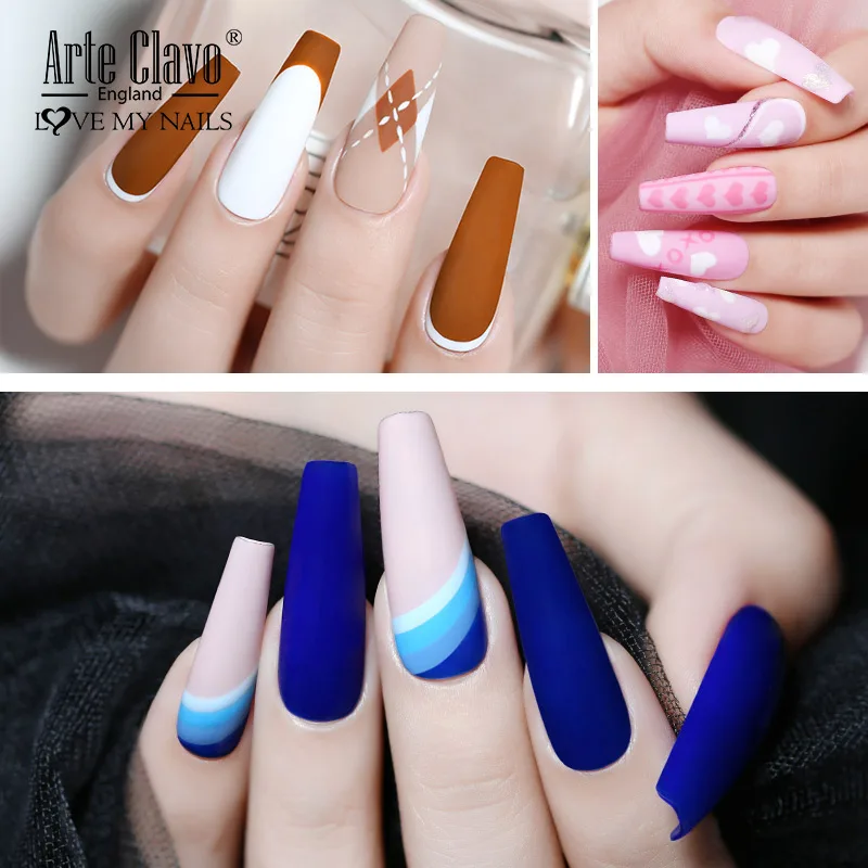 Arte Clavo Autumn Winter Series Jelly Gel Nail Polish 15ml LED Nail Gel Hybrid Varnish Matt Top Base Coat Nail Art Gellak Primer 3