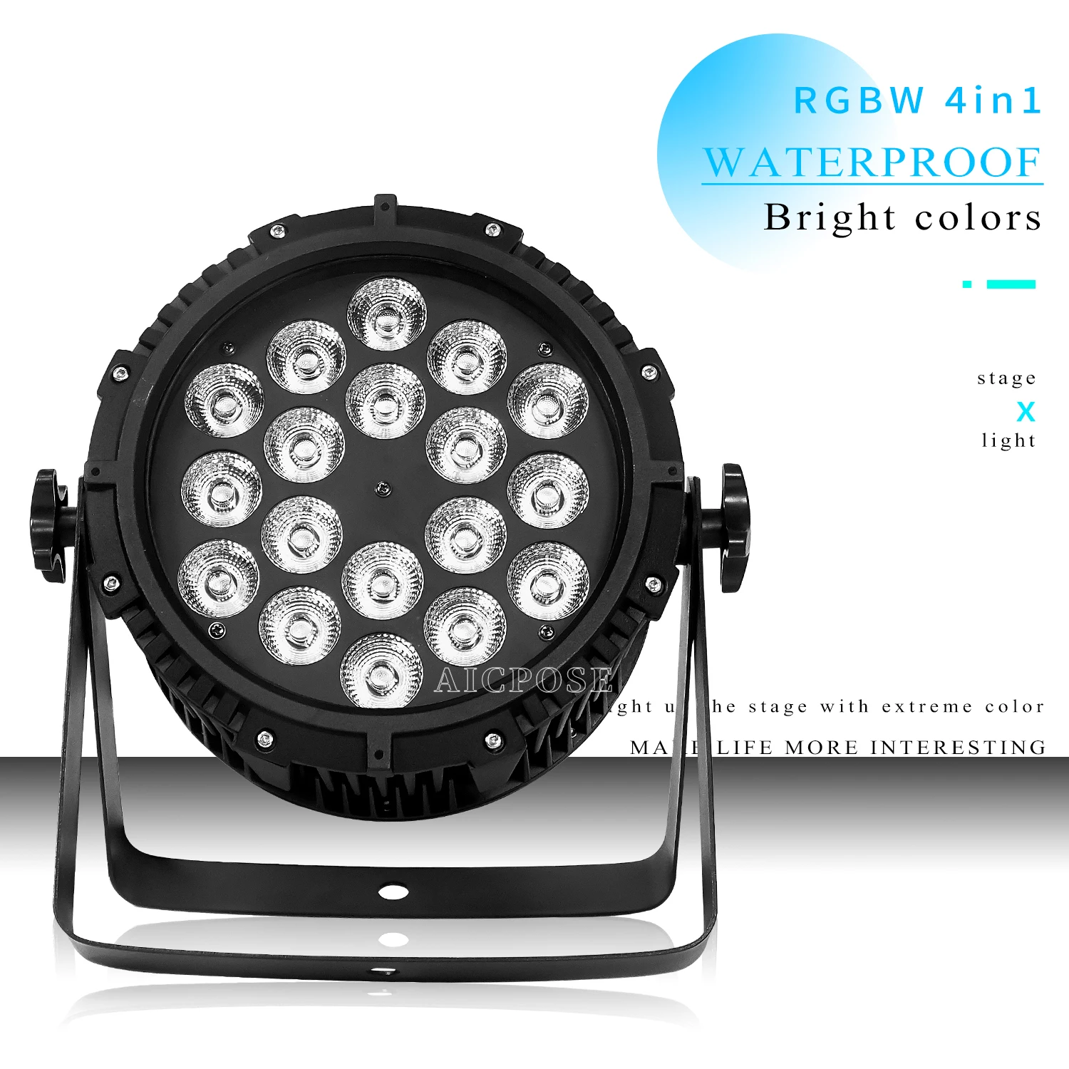 18X12W Rgbwa Uv Led 6 In 1 Par Light Outdoor Impermeabile Professionale Stage Lighting Dmx512 Control Per Dj Disco Bar