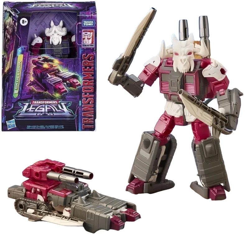 

In Stock Original Hasbro Transformers LegacyF3029 Series Deluxe Skullgrin Anime Figure ActionFigures Model Toys