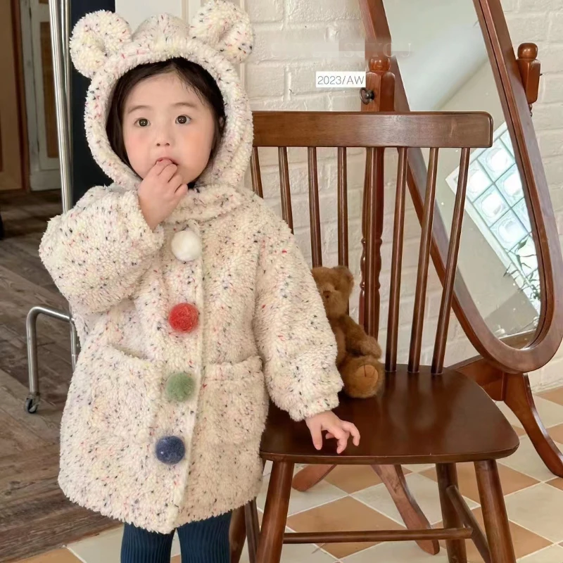 

1-8Y Kids Down Long Outerwear Winter Clothes Teen Boys Girls Cotton Padded Parka Coat Big Children Thicken Warm Cotton Jackets