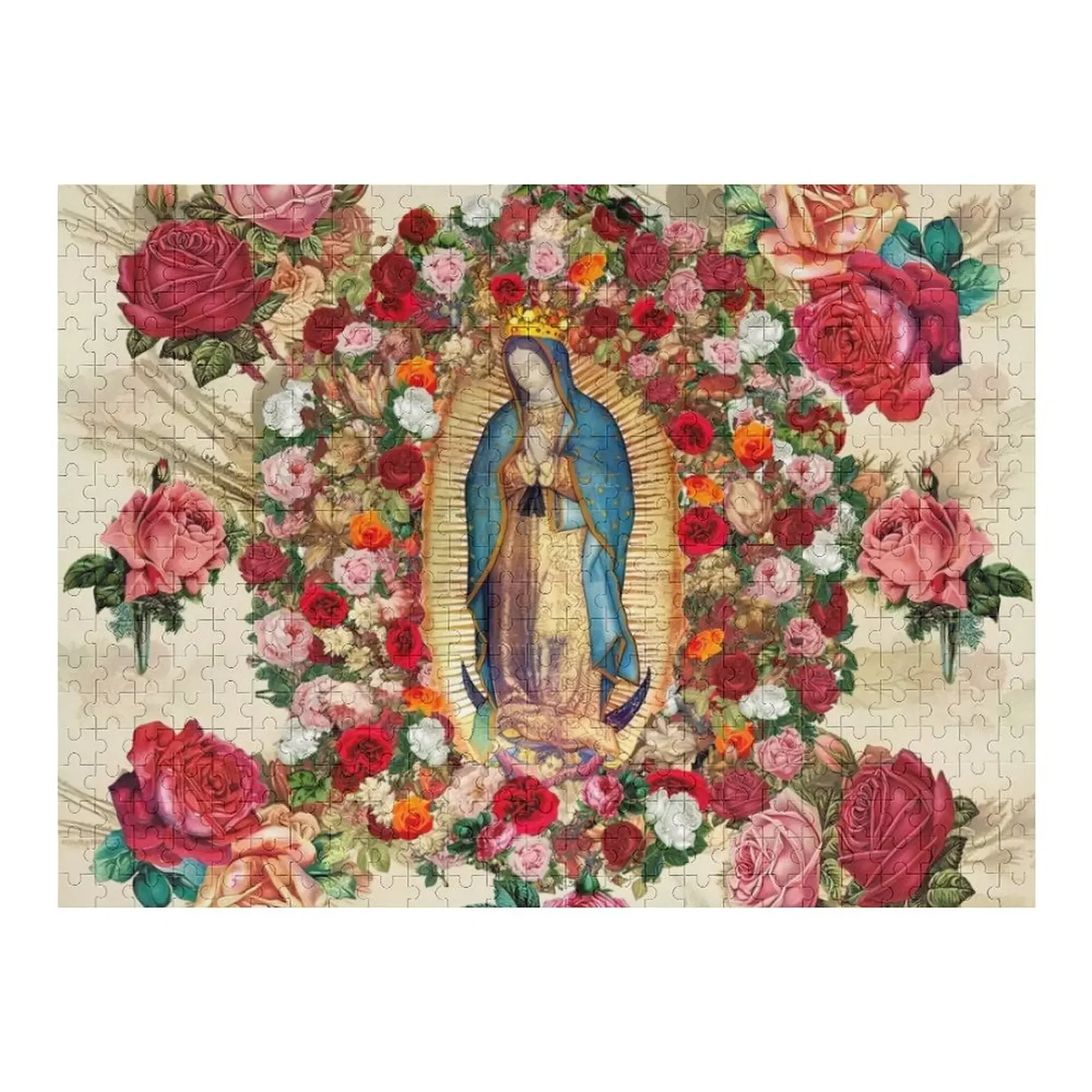 

Our Lady of Guadalue Rose Potpouri Jigsaw Puzzle Personalized Wooden Name Personalized Gifts Personalized Gift Ideas Puzzle