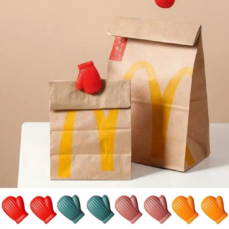 

Food Sealing Clip Mitts Shape Portable Kitchen Storage Food Snack Sealing Bag Clip Mini Plastic Bag Sealer For Food Snack Gadget