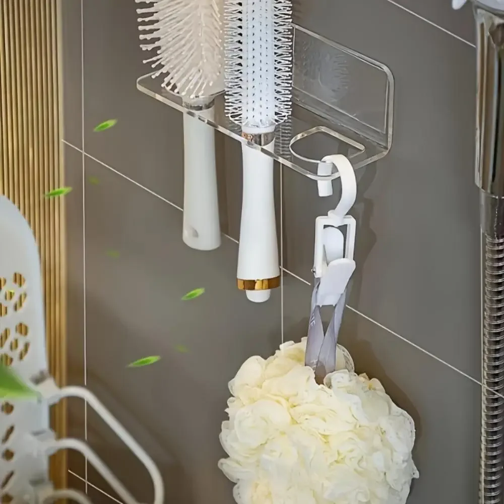 1Pc Multi-purpose Transparent Acrylic Bathroom Comb Holder for Vanity Organization for Easy Access and Convenience 3