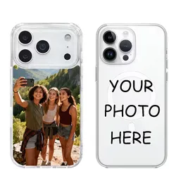 Personalized Magnetic Phone Case with Custom Photo Design - iPhone 12 Mini (Clear)