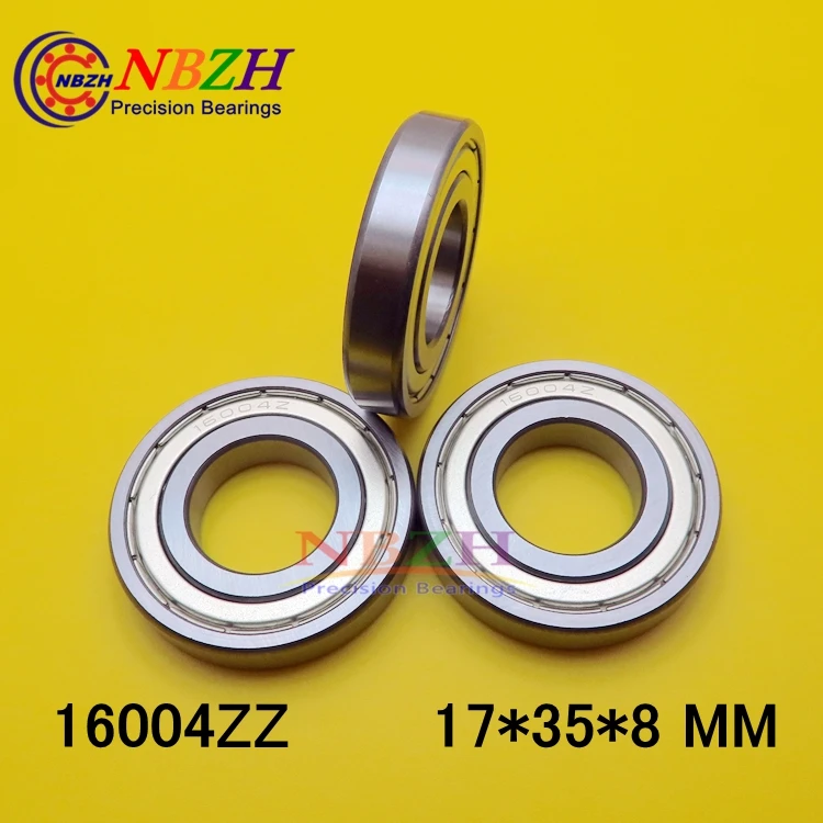 NBZH Bearing Double Shielded Deep Groove Ball Bearings 16004 16004-2RS 16004ZZ 20*42*8 Mm 1pcs