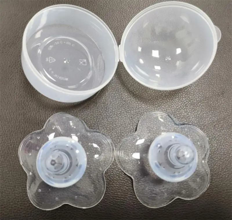 Silicone Nipple Protector Breastfeeding Anti-bite Nursing Pads Anti Overflow Breast Pads Mother Protection With Box breast pads milk pads silicone nipple protectors