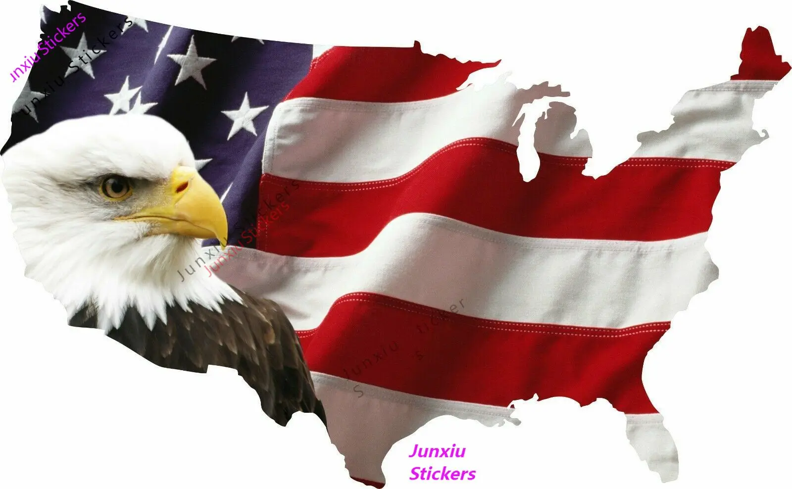 

Креативная наклейка s USA Bald американский флаг с орлом, наклейка, наклейка на окно, бампер, лобовое стекло, автомобильные аксессуары KK10cm