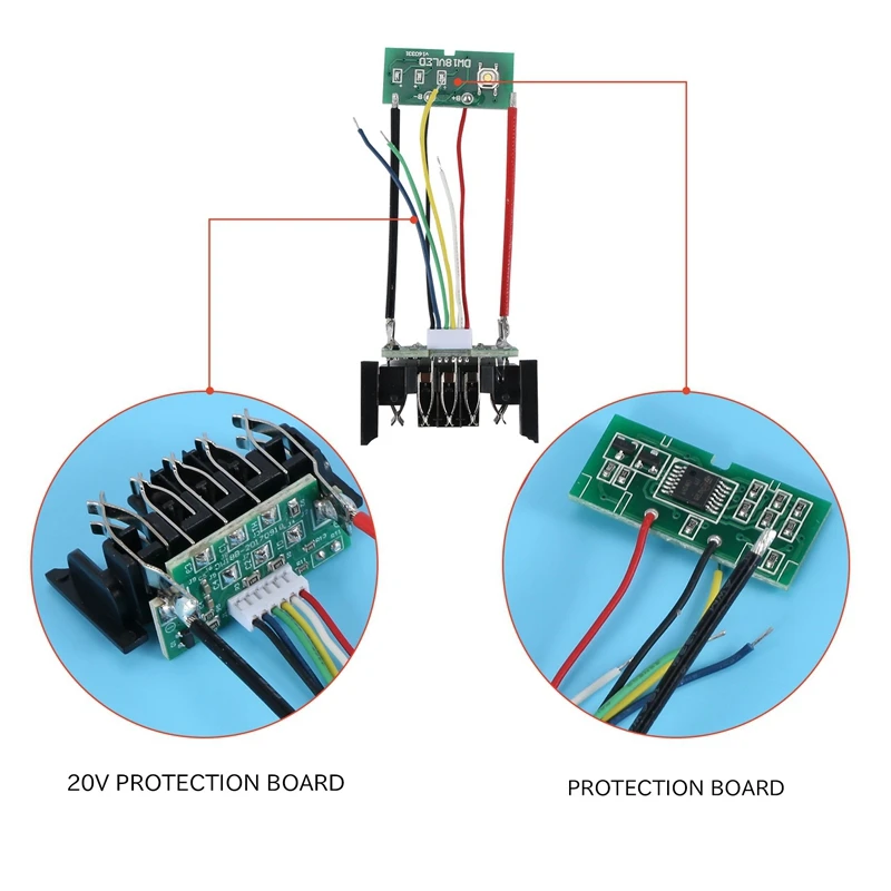 Ʈ Ƭ ̿ ͸ PCB  ȣ ȸ , DCB200, 18V, 20V, DCB201, DCB203, DCB204