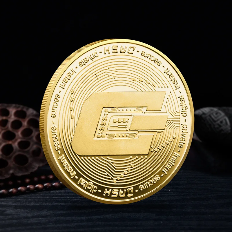 Crypto Currency Coin Collection with Plastic Display Case - Premium Metal Set