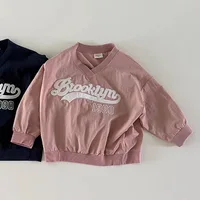 Fashion Letter Print Baby Casual Sweatshirt Autumn New Infant Boy Long Sleeve Tops Toddler Girl Sweatshirt Baby Pullover Clothes 2