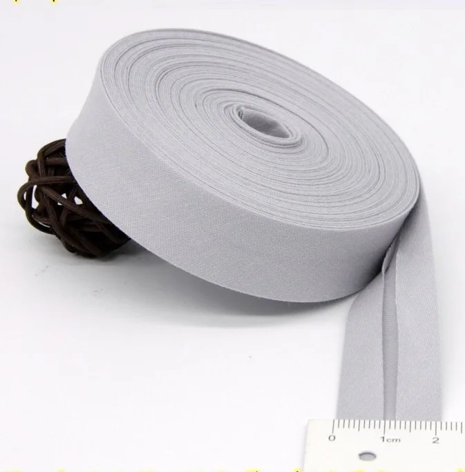 Ultra Soft 100% Cotton Silk Bias Tape - 20mm Width, Skin-Friendly Fabric Ribbon