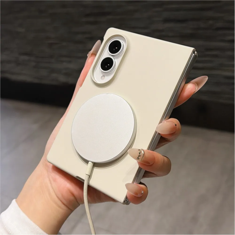 Ultra Thin Frosted Hard PC Magnetic Wireless Charging Slim Cover