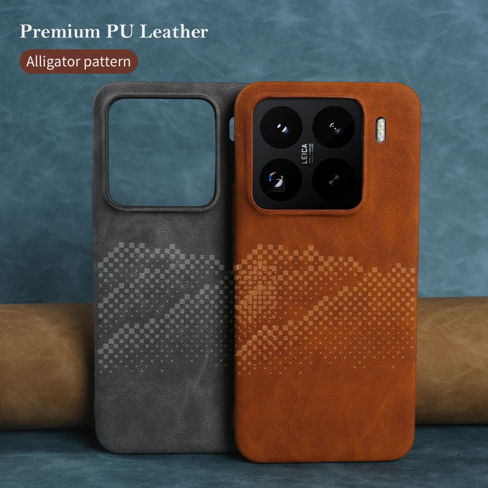 Leather Shockproof Bumper Case - Premium Protective Cover