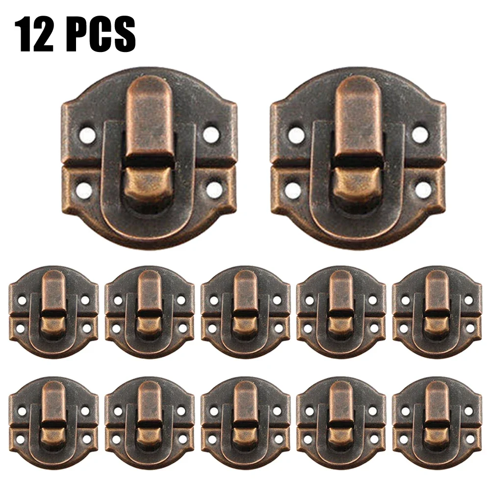 5/12set Jewelry Box Hasp Clasp Suitcase Wood Chest Cabinet Decorative Lock Latch Household Hardware For Box Case Accessory