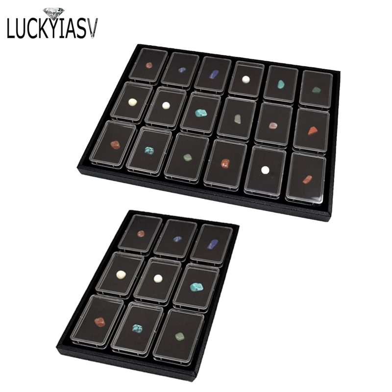Loose Diamond Gemstone Display Storage Tray Stone Gem Jewelry Packaging