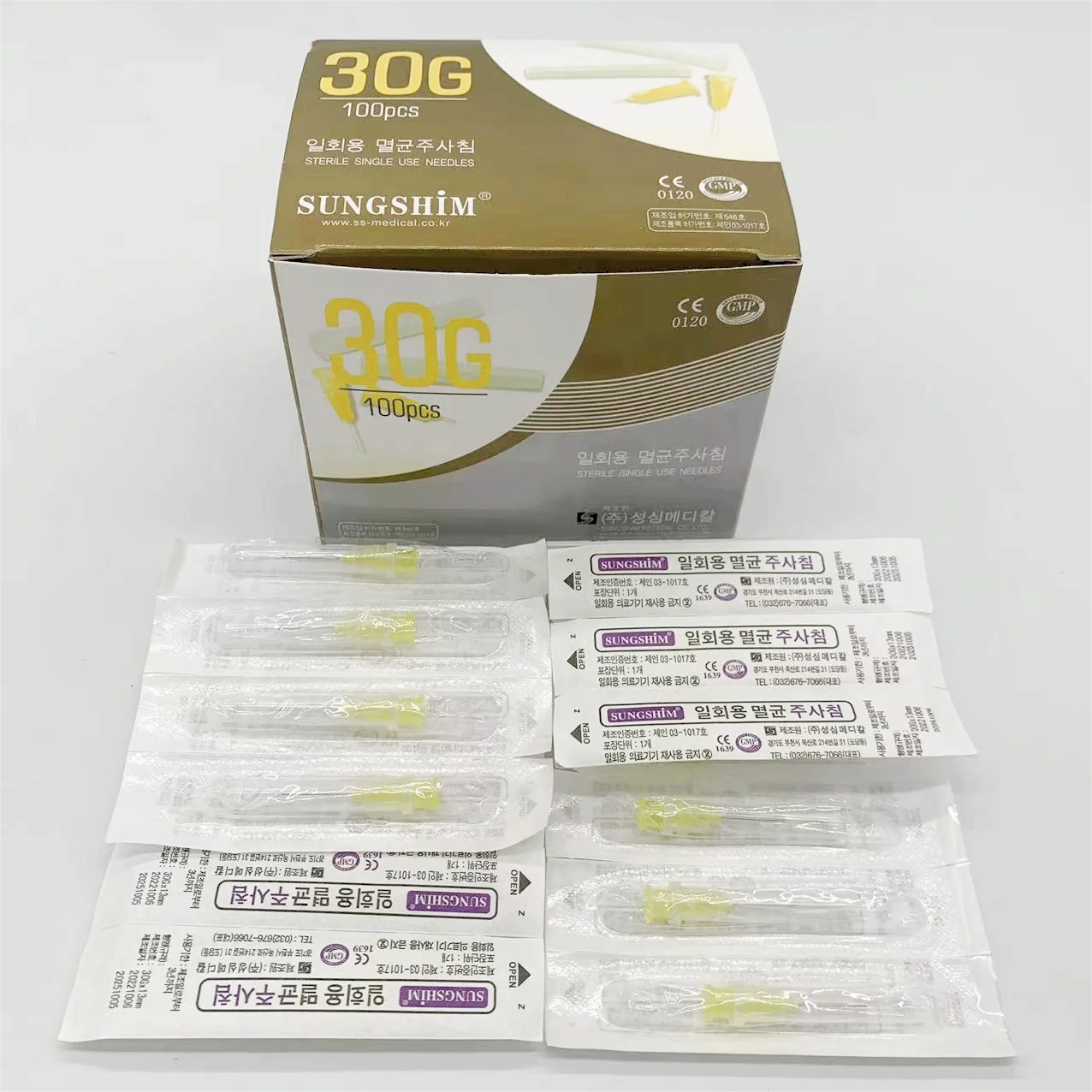 100pcs Hottest Painless small needle painless beauty ultrafine 30Gx4mm,30Gx13mm,30G x25mm syringes Korean Needles Eyelid Tools