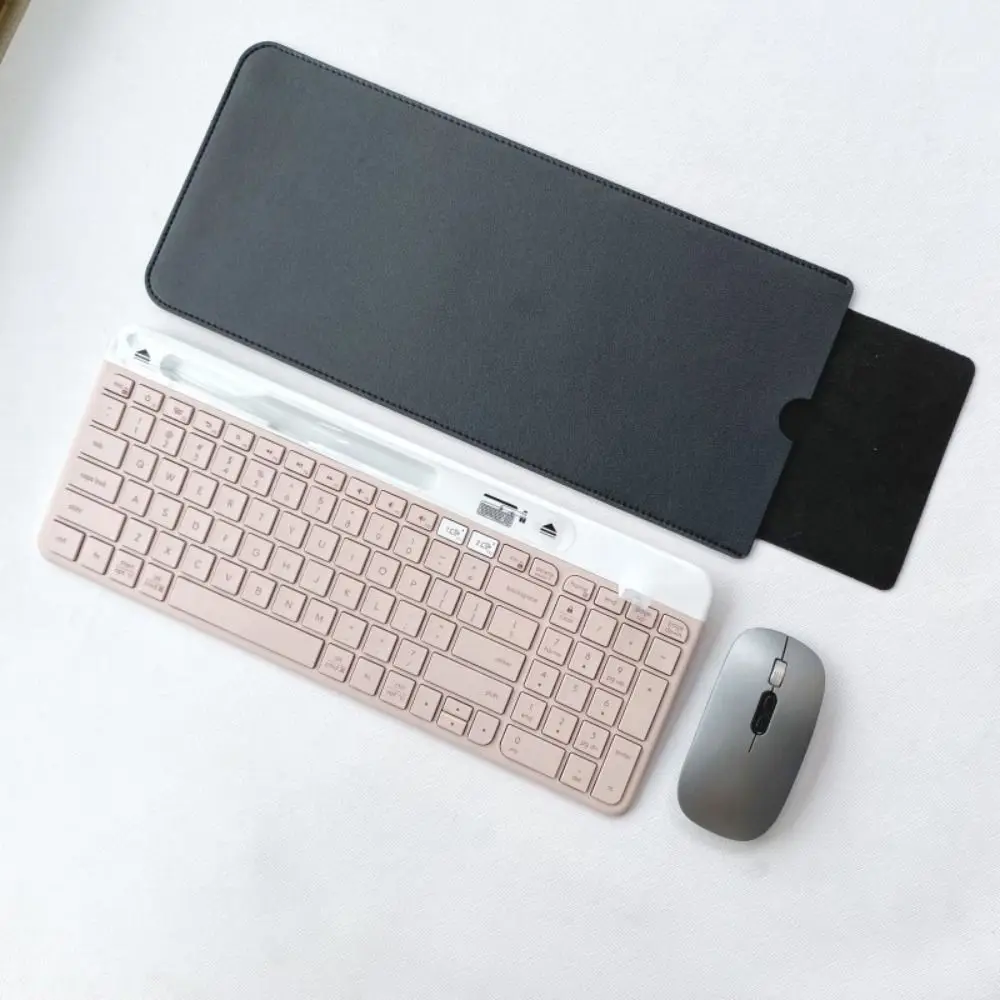 2024 Dustproof Wireless Keyboard Sleeve PU Leather Portable Storage Bag thumbnail 3