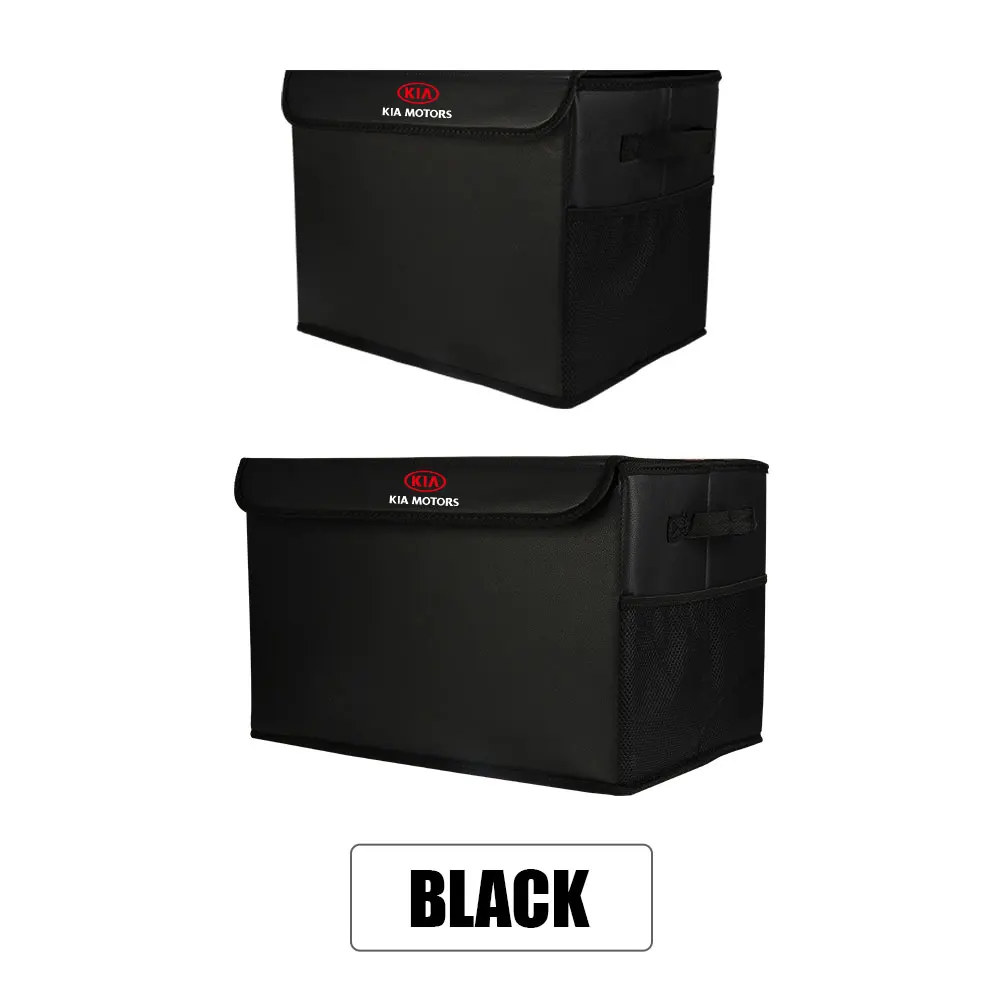 Große Kapazität Kofferraum Aufbewahrungstasche Weichfilz Organizer Box Zubehör für KIA Sportage Ceed Sorento Optima Picanto Rio Soul – Detail 3
