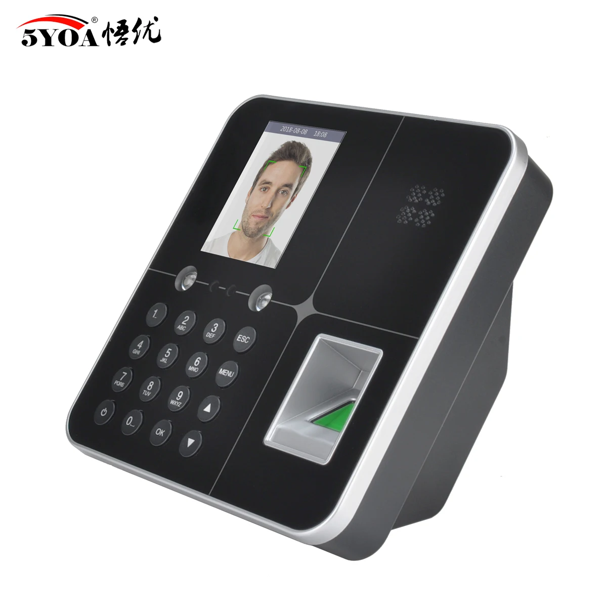AF18 facial and fingerprint attendance Biometric Facial Recognition Machine Password Time Clock Voice Broadcast