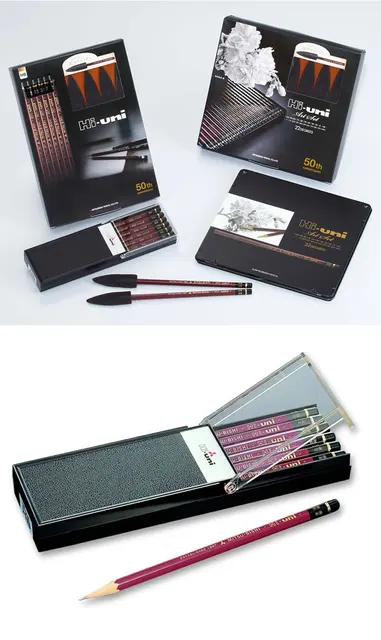 Set Matite Artistiche Uni Hi - 22 Pezzi Da 10B A 10H, Per Disegno E Schizzi Professionali - Foto 8