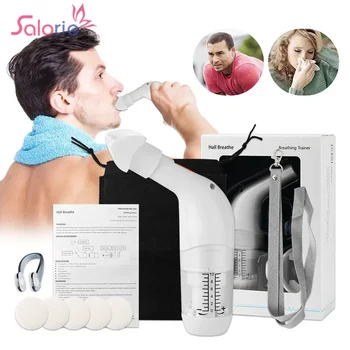 Allenatore di respirazione Esercitatore muscolare espiratorio per l'inspirazione dei polmoni Terapia respiratoria Pneumonia Allenamento per l'alito Attrezzatura senza farmaci