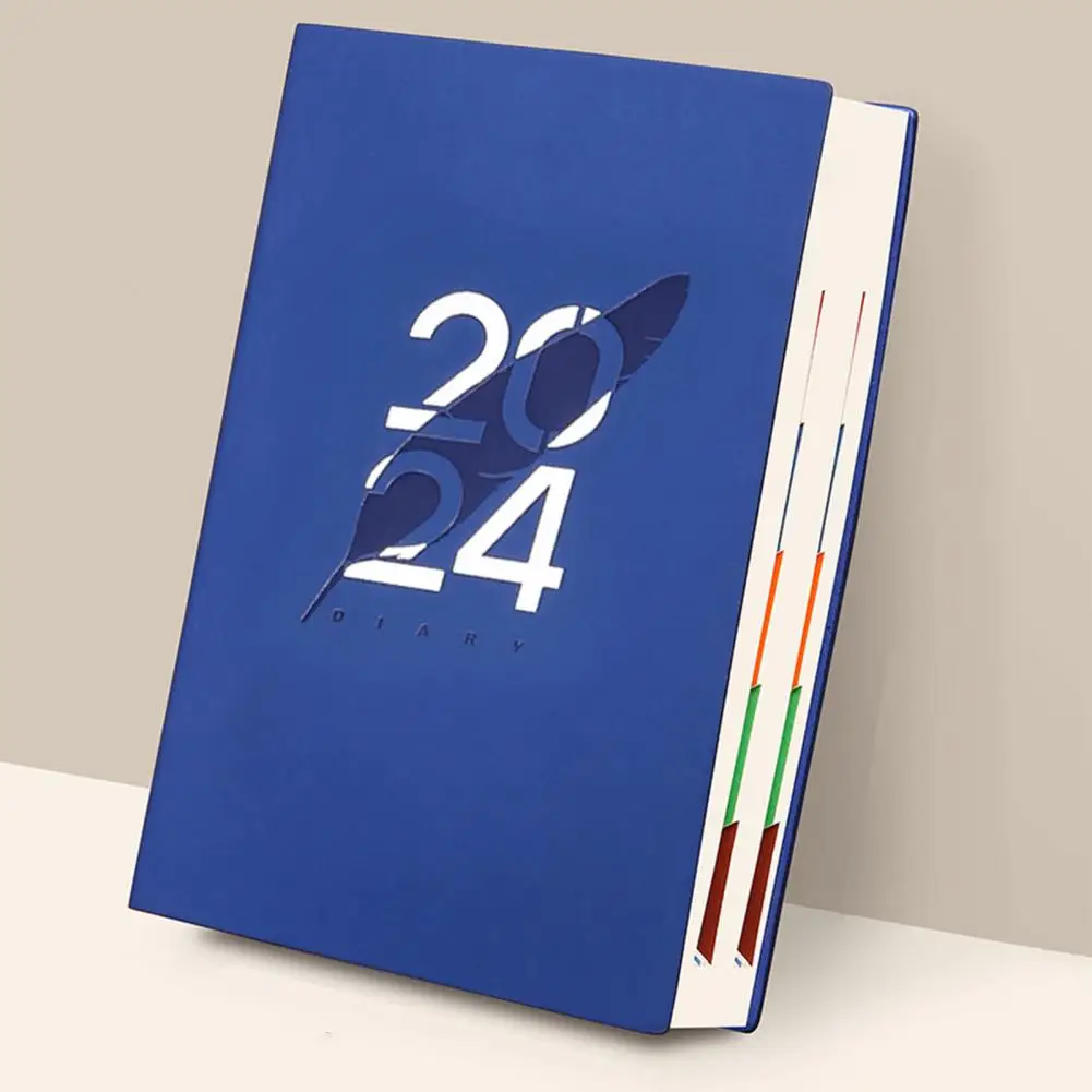Goal Planning Agenda Planner 400 Pages Agenda Notebook with Strong Binding Line Print for Office Business Students