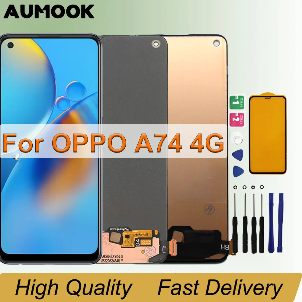 Cover Per Oppo A74 4G (6.43'') - Custodia In Silicone TPU Blu Con Supporto Magnetico A Anello