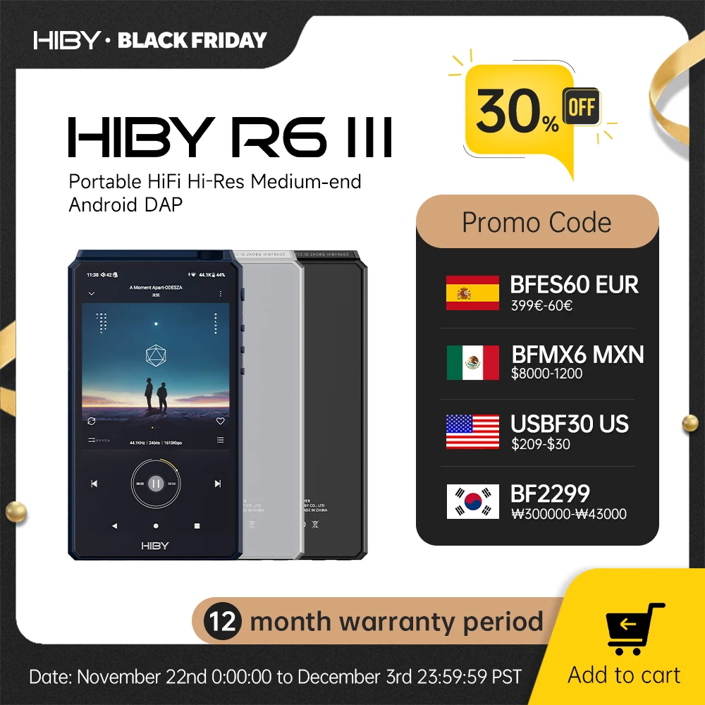 HiBy-R6-Gen-III-R6-Gen-3-Android12-HiFi-Musik-Player-MP3-Bluetooth ...