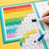 Kids  Multicolor Fraction Learning Math Educational Toys Arithmetic Rainbow Intelligence Developing Supplies for Boys and Girls 3