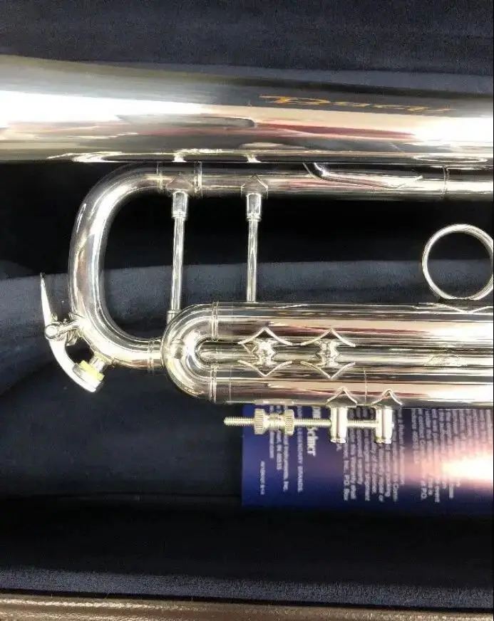 Silver-Plated Trumpet 180S 43 Case and Mouthpiece Brass Instruments