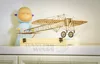 Wooden Toys Building DIY Craft Wood Furnishing Christmas Gift Present Static Model Kit 1:23 Bleriot XI Airplane Aircraft VX14 1