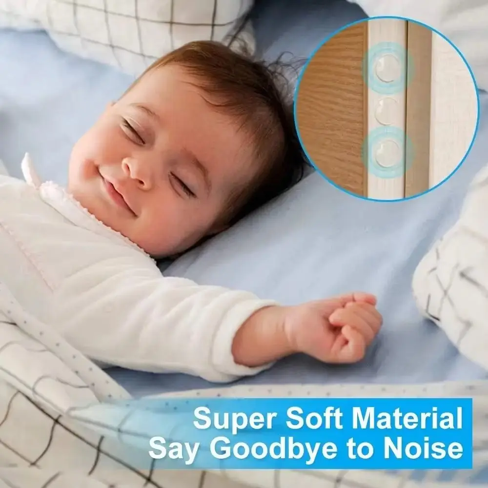 New Self Adhesive Damper Buffer Round Silicone Cabinet Door Bumpers Clear Protective Pads