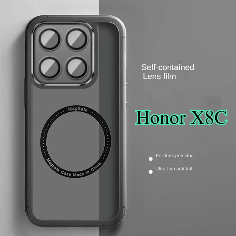 Shockproof Clear Silicone Case with Lens Protection and Wireless Charging