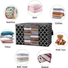 Foldable High Quality Quilt Storage Bag Large Capacity Blanket Clothes Closet Organizer with Reinforced Handle and Clear Window 3