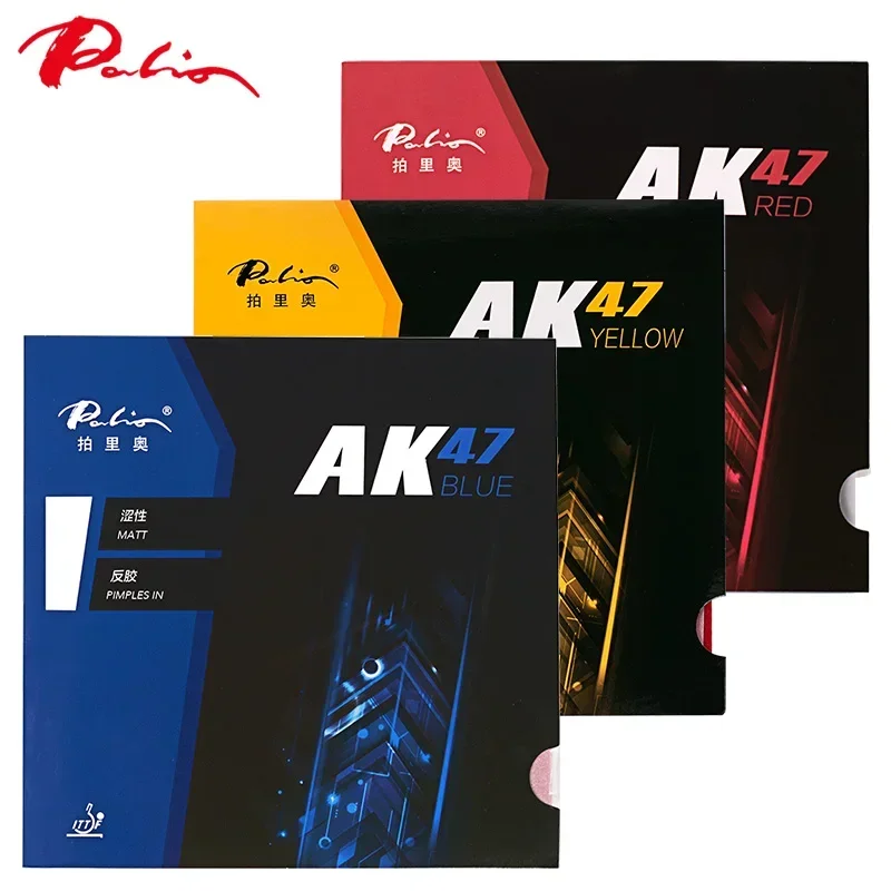 오리지널 PALIO AK47 탁구 러버 루프 공격용 레드 블루 옐로우 AK-47 AK 47 스핀 어택 핑퐁 스펀지 팔리오 러버
