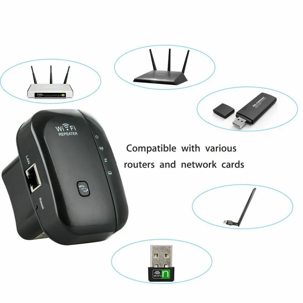 Wireless WiFi Repeater Wifi Extender 300Mbps Wi-Fi Amplifier 802.11N/B/G Booster Repetidor Wi fi Reapeter Access Point