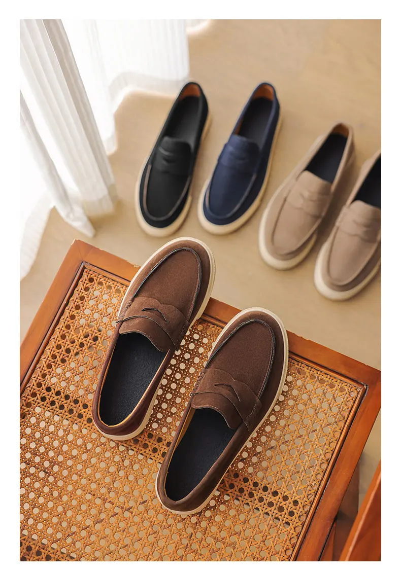 Suede Leather Men's Loafers